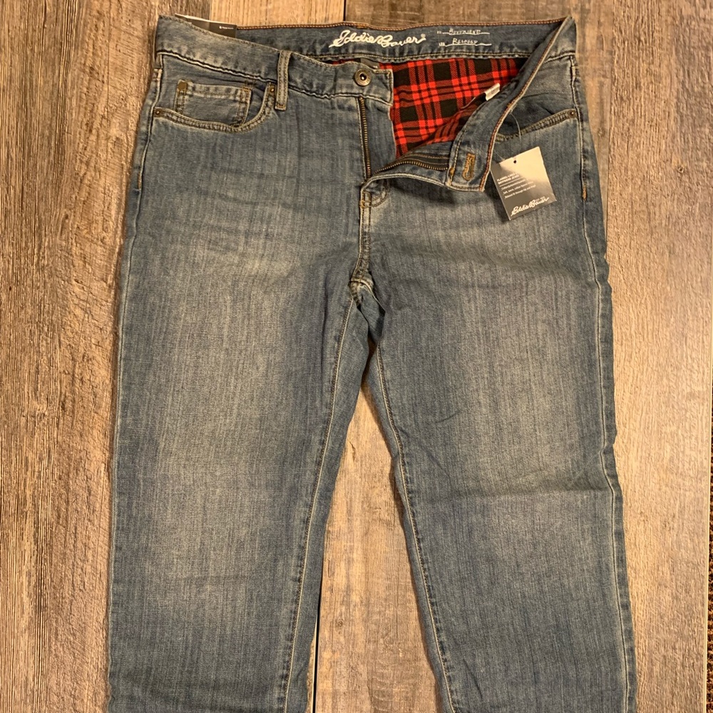 Women’s Eddie Bauer flannel lined jeans